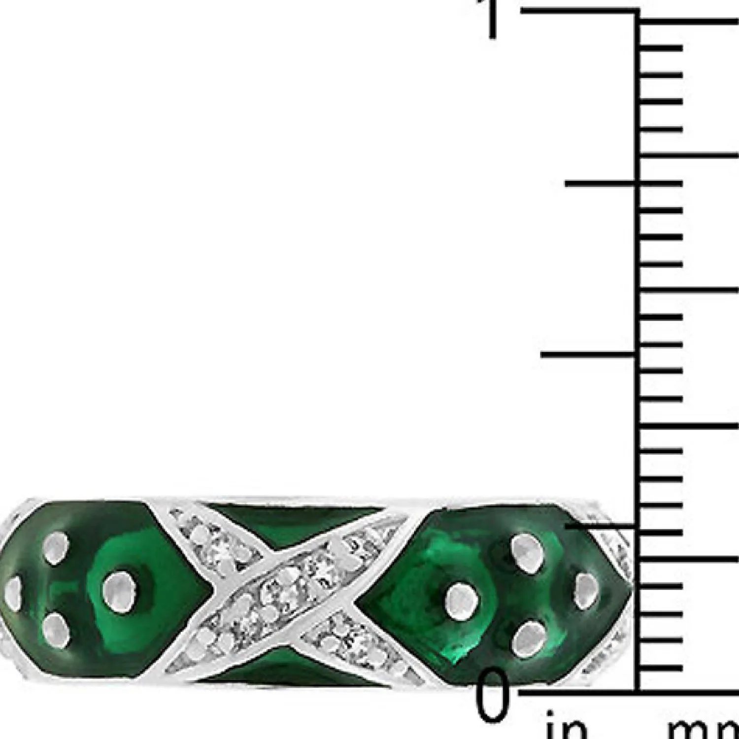 j_goodin_marbled_forest_g_2.webp Oriental Trading Rings*J Goodin Marbled Forest Green Enamel Ring Size 9