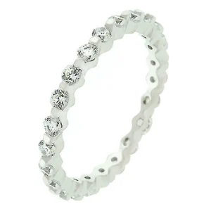 Oriental Trading Rings*J Goodin Silver Lace Eternity Band Size 5