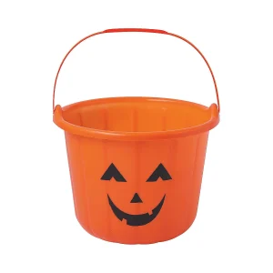 Jack-O'-Lantern Bpa-Free Plastic Trick-Or-Treat Buckets - 12 Pc.<Oriental Trading Store