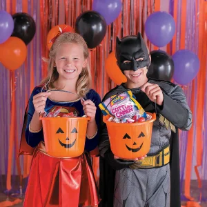 Jack-O'-Lantern Bpa-Free Plastic Trick-Or-Treat Buckets - 12 Pc.<Oriental Trading Store