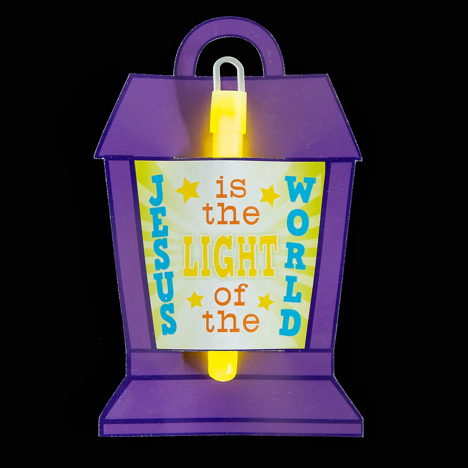 jesus_is_the_light_glow_s_0.webp Oriental Trading Glow Sticks*Jesus Is The Light Glow Sticks With Lantern Card - 12 Pc.