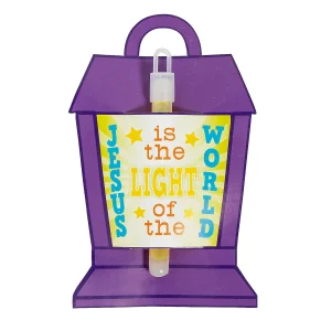 Oriental Trading Glow Sticks*Jesus Is The Light Glow Sticks With Lantern Card - 12 Pc.
