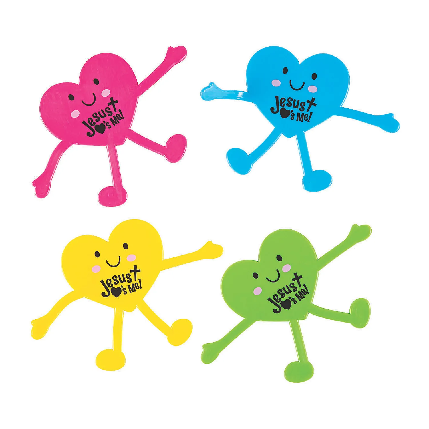 jesus_loves_me_heart_bend_0.webp Oriental Trading Character Toys*Jesus Loves Me Heart Bendables - 12 Pc.