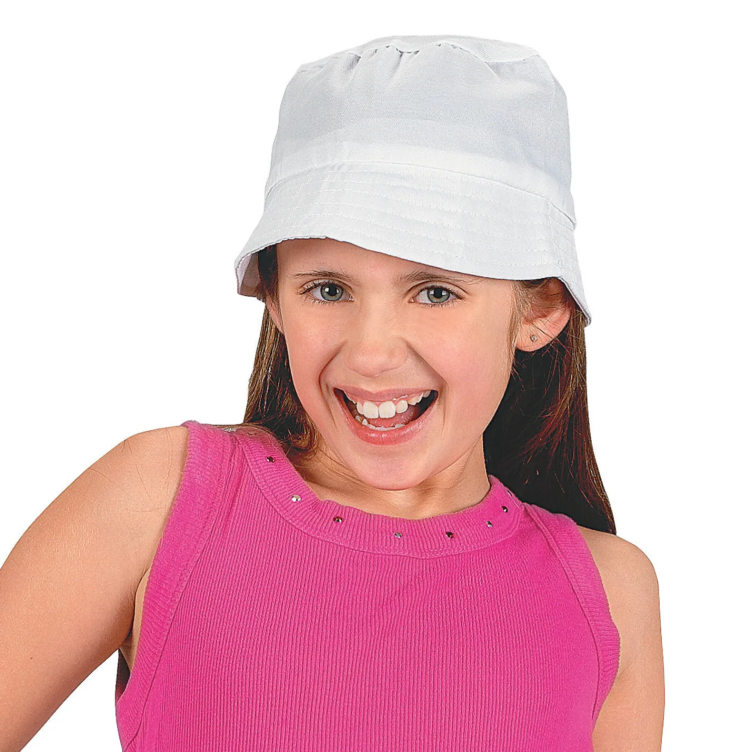kids_diy_white_bucket_hat_1.webp Kids' Diy White Bucket Hats - 12 Pcs.<Oriental Trading Cheap