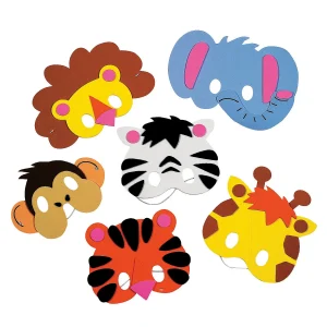 Kid's Zoo Animal Mask Craft Kit - Makes 12<Oriental Trading Clearance
