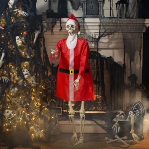 Large Posable Skeleton Santa Outfit<Oriental Trading Online