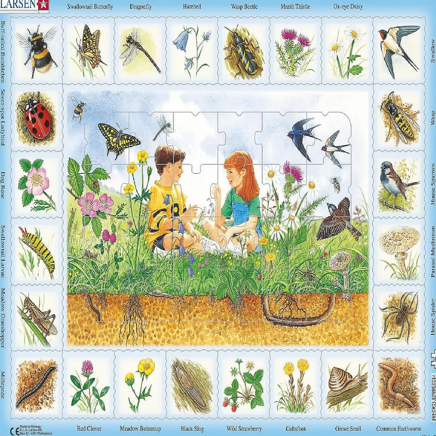 larsen_field_science__pie_0.webp Oriental Trading Puzzles*Larsen Field Science 48 Piece Children's Educational Jigsaw Puzzle
