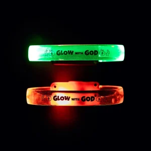 Led Light-Up Christian Pumpkin Bracelets - 12 Pc.<Oriental Trading Fashion