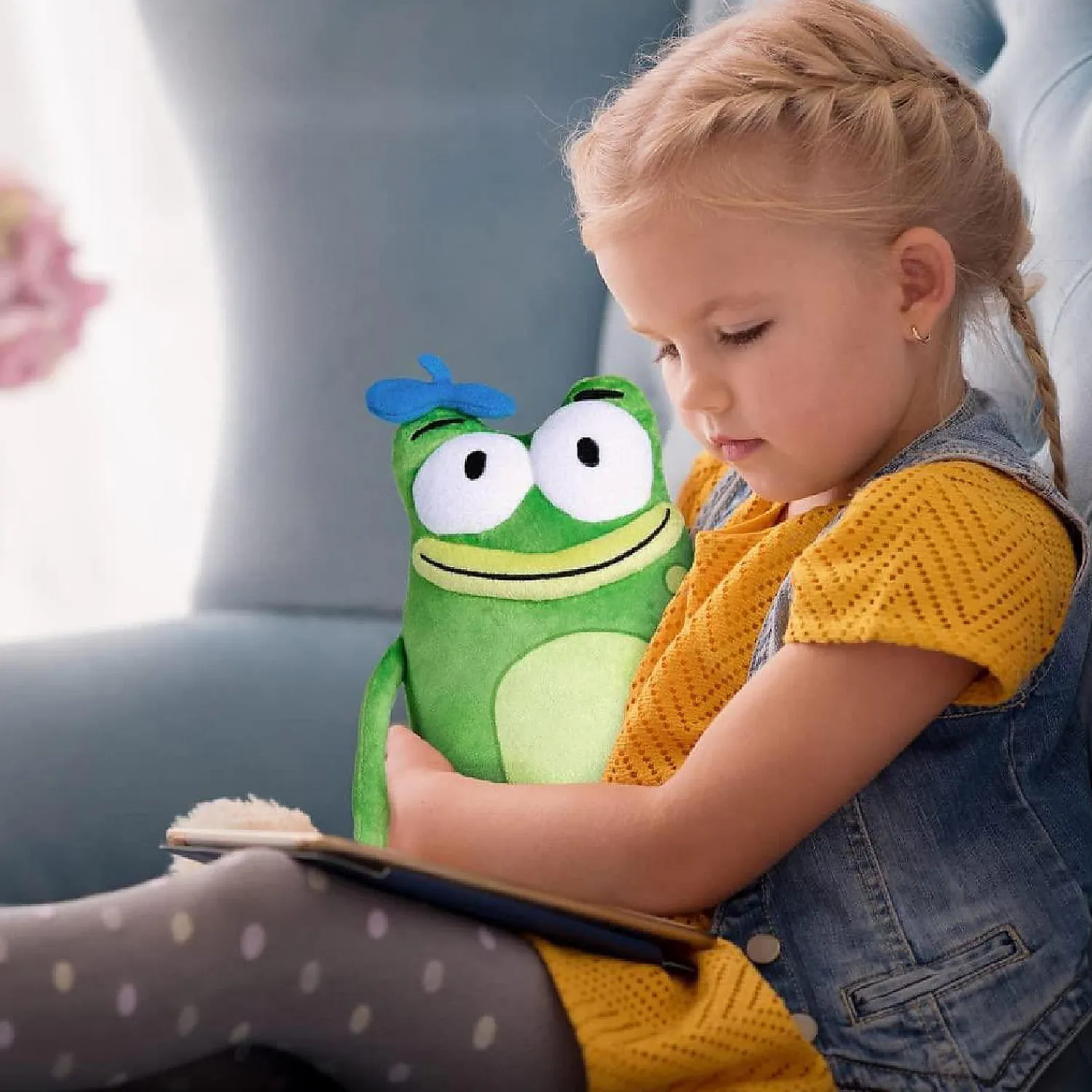 lets_go_luna_andy_hopper__2.webp Oriental Trading Character Toys*Lets Go Luna! Andy Hopper The Green Frog Plush Doll Pbs Kids Cartoon Animated Figure Mighty Mojo