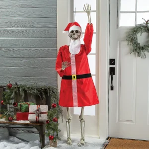 Life-Size Posable Skeleton With Santa Outfit Kit - 4 Pc.<Oriental Trading Hot