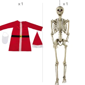 Life-Size Posable Skeleton With Santa Outfit Kit - 4 Pc.<Oriental Trading Hot