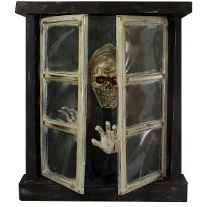 29" Lighted And Animated Opening Window Halloween Decoration<Oriental Trading Clearance