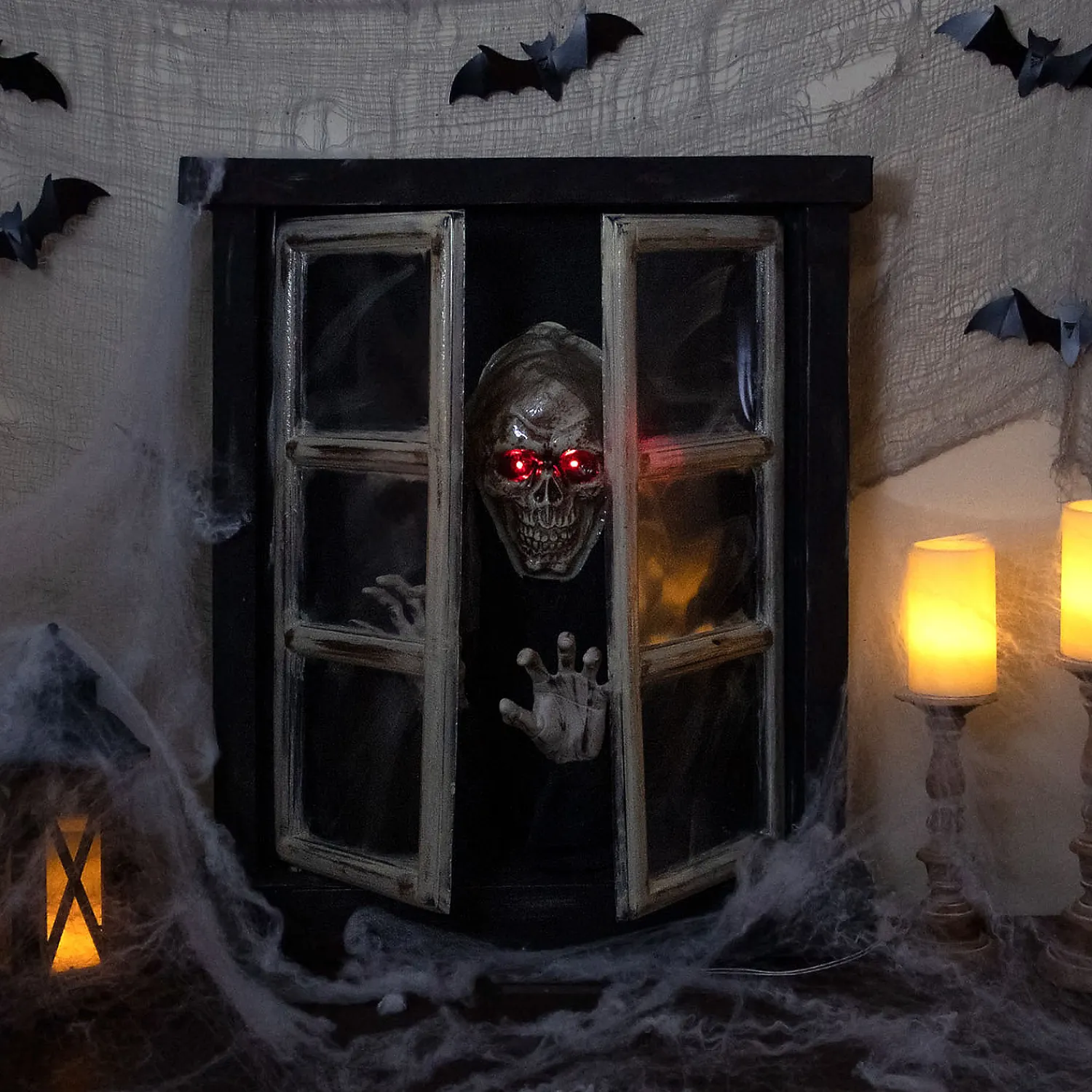 lighted_and_animated_ope_1.webp 29" Lighted And Animated Opening Window Halloween Decoration<Oriental Trading Clearance