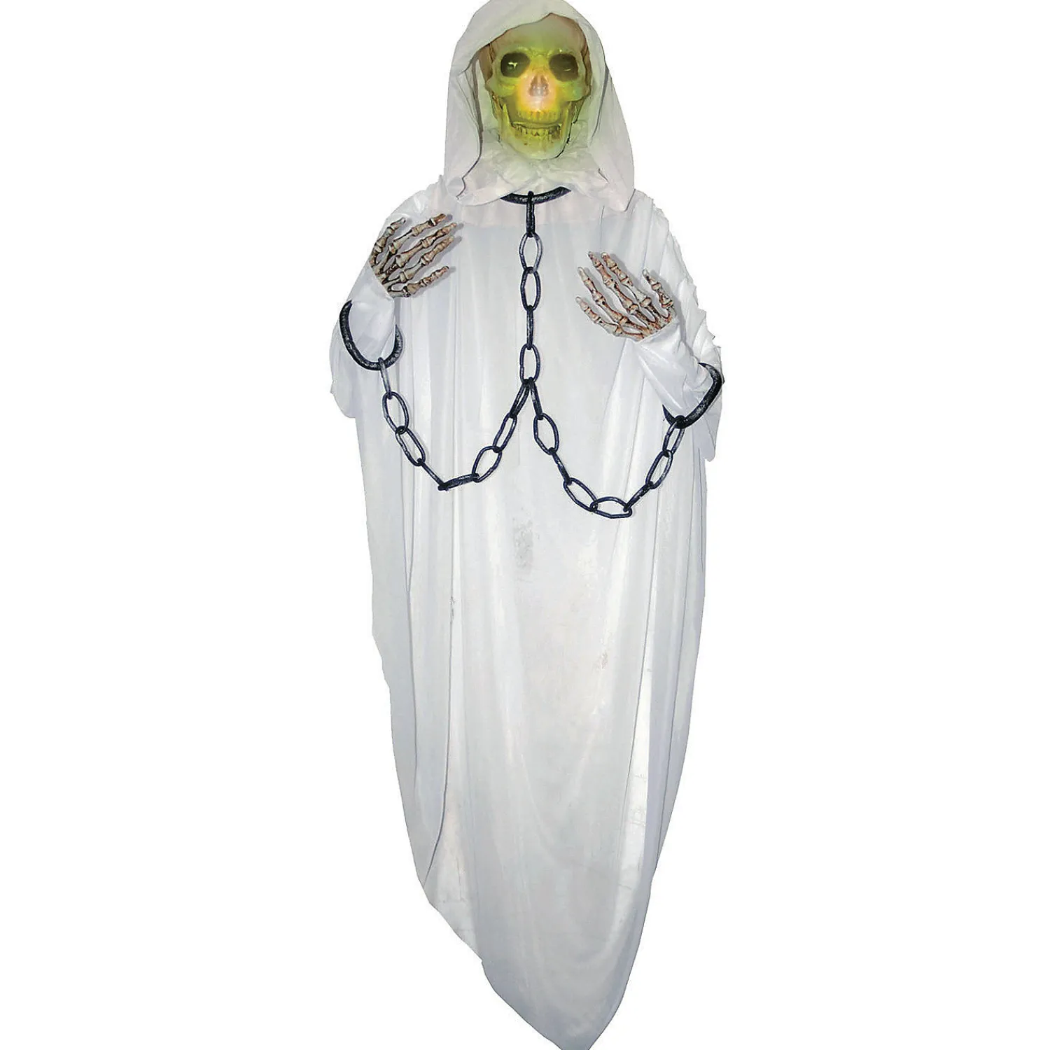 lightup_chained_white_re_0.webp 5' Light-Up Chained White Reaper Halloween Decoration<Oriental Trading Sale