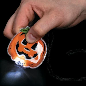 Light-Up Jack-O'-Lantern Necklaces - 12 Pc.<Oriental Trading Sale