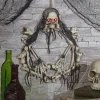 16.5" Lightup Skeleton Halloween Wreath<Oriental Trading Flash Sale