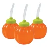Lil' Pumpkin Bpa-Free Plastic Cups With Lids & Straws - 12 Ct.<Oriental Trading Store