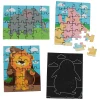 Oriental Trading Puzzles*Magic Color Scratch Animal Puzzles - 12 Pc.