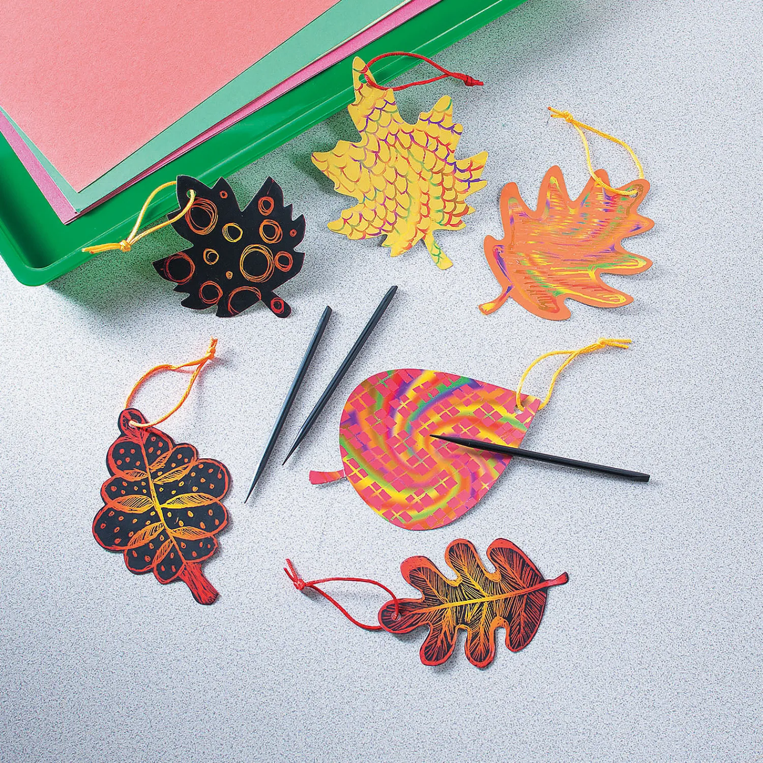 magic_color_scratch_black_2.webp Magic Color Scratch Black Fall Leaves - 24 Pc.<Oriental Trading Discount