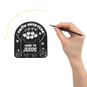 Magic Color Scratch Religious Halloween Monster Ornaments - 24 Pc.<Oriental Trading Outlet