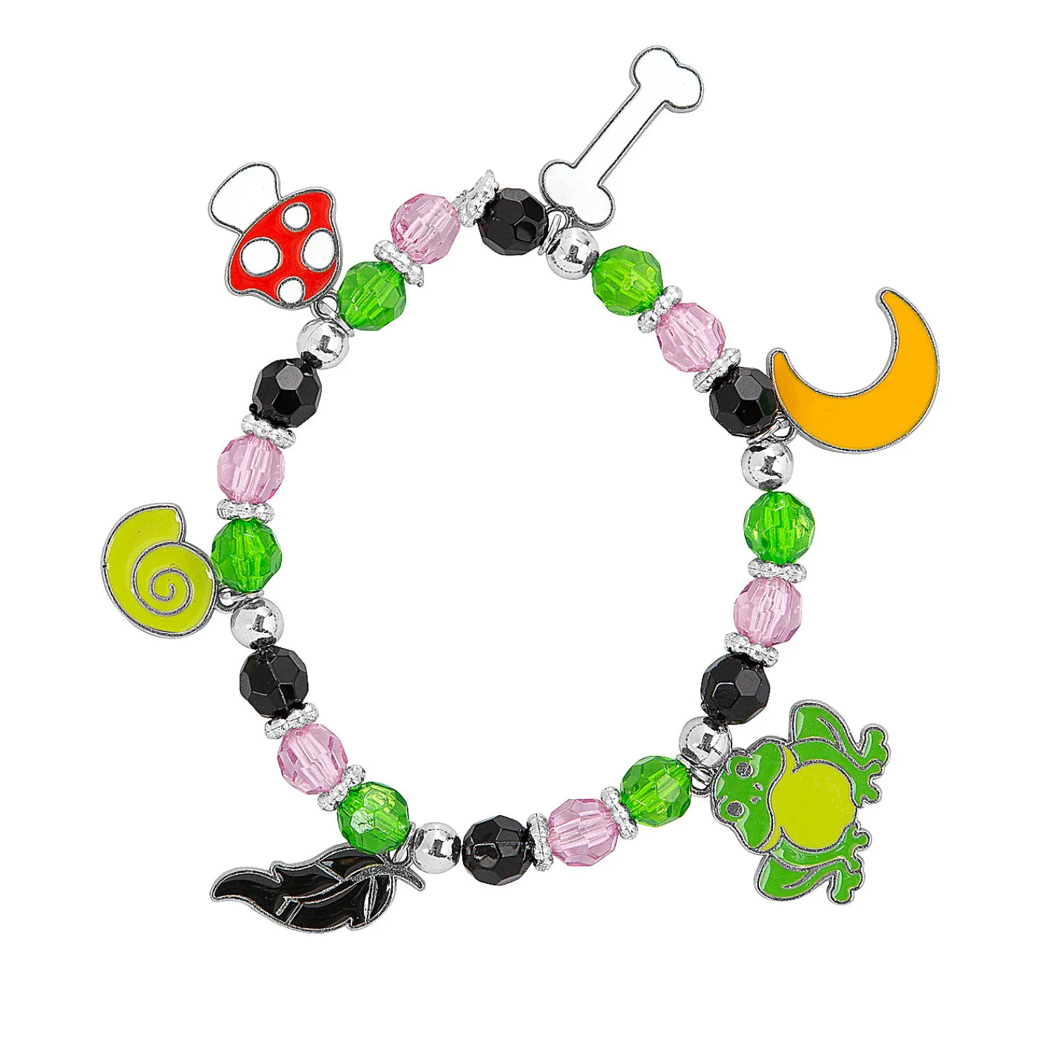 magical_halloween_beaded__0.webp Magical Halloween Beaded Charm Bracelet Craft Kit - Makes 12<Oriental Trading Best