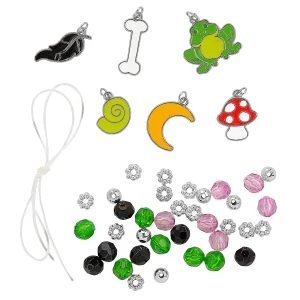 Magical Halloween Beaded Charm Bracelet Craft Kit - Makes 12<Oriental Trading Best