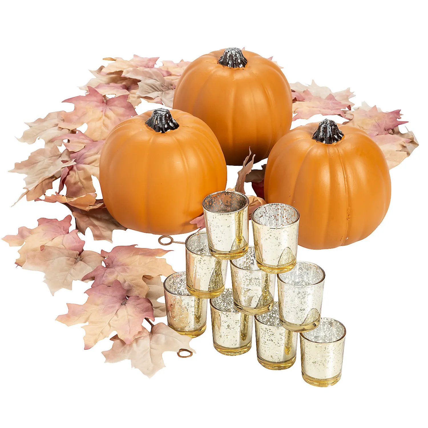maple_leaves__pumpkins_we_0.webp Maple Leaves & Pumpkins Wedding Centerpiece Kit - 16 Pc.<Oriental Trading Store