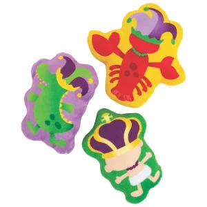Oriental Trading Stuffed Animals & Plush Toys*Mardi Gras Colorful Stuffed Characters - 12 Pc.