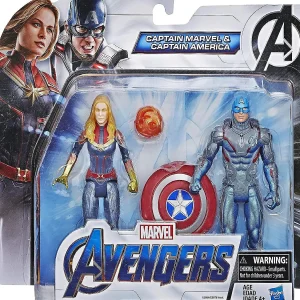 Oriental Trading Character Toys*Marvel Avengers 6 Inch Action Figure Team Pack Captain America & Captain Marvel