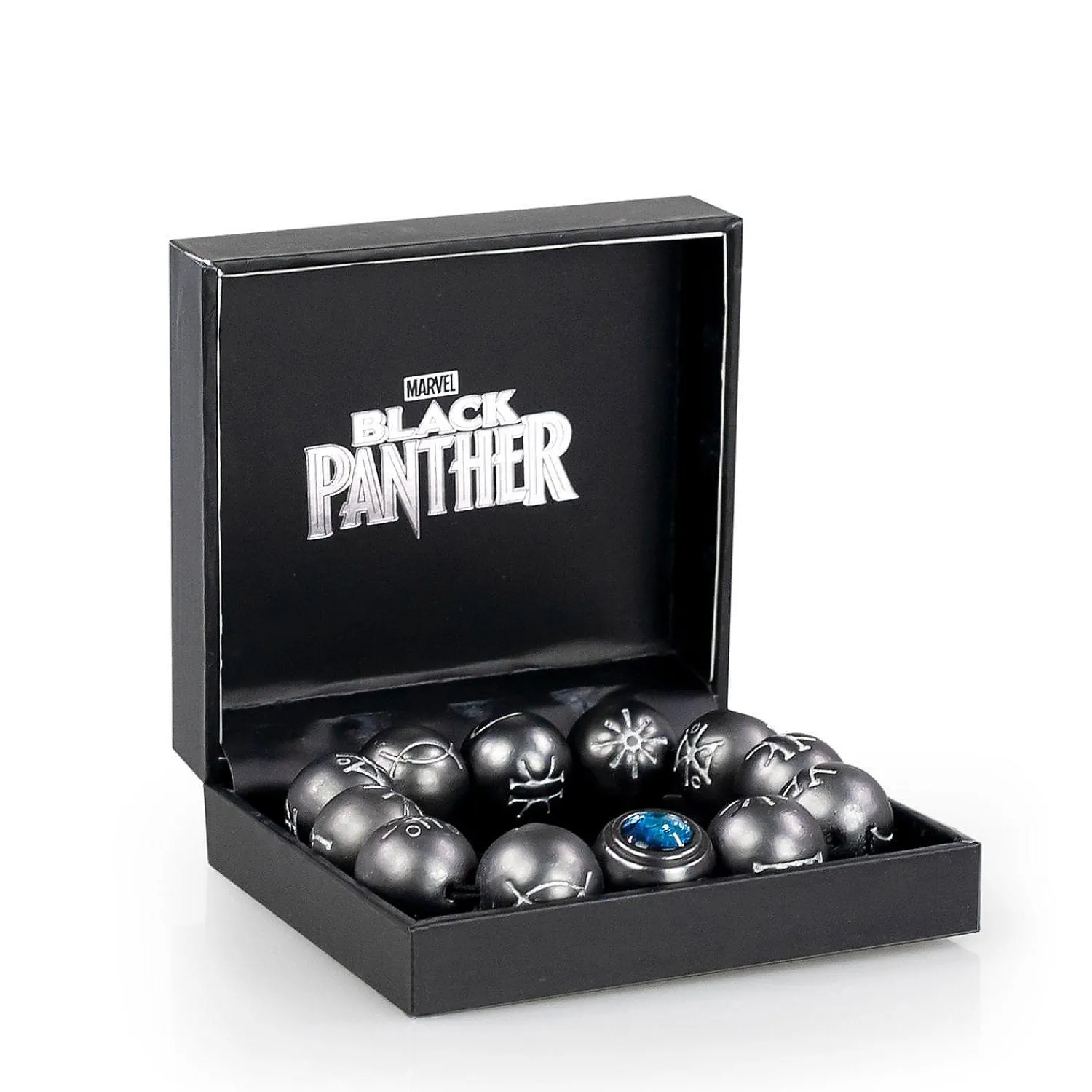 marvel_black_panther_kimo_0.webp Oriental Trading Pretend Play*Marvel Black Panther Kimoyo Bead Bracelet, Blue Collectible Movie Accessory