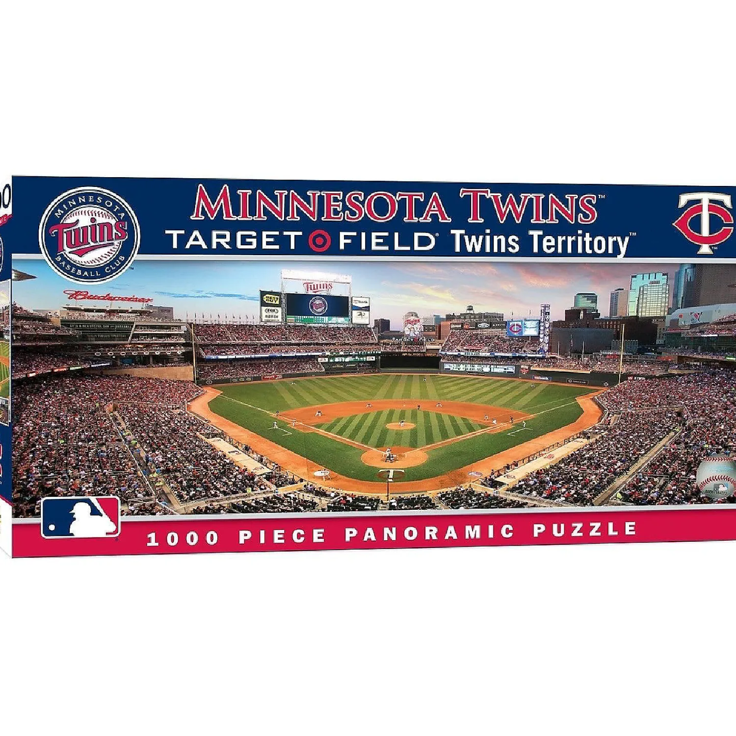 masterpieces_minnesota_tw_0.webp Oriental Trading Puzzles*Masterpieces Minnesota Twins Panoramic 1000 Piece