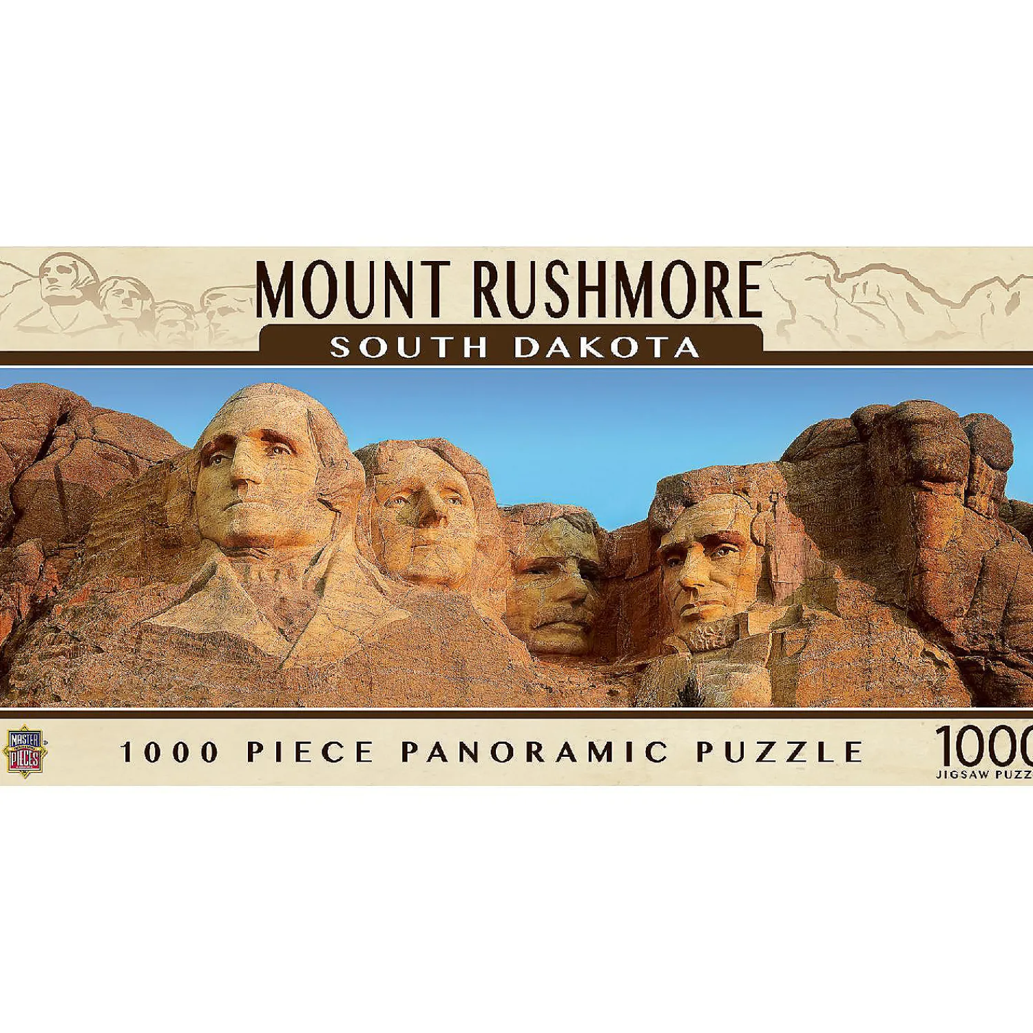 masterpieces_mount_rushmo_0.webp Oriental Trading Puzzles*Masterpieces Mount Rushmore Panoramic 1000 Piece