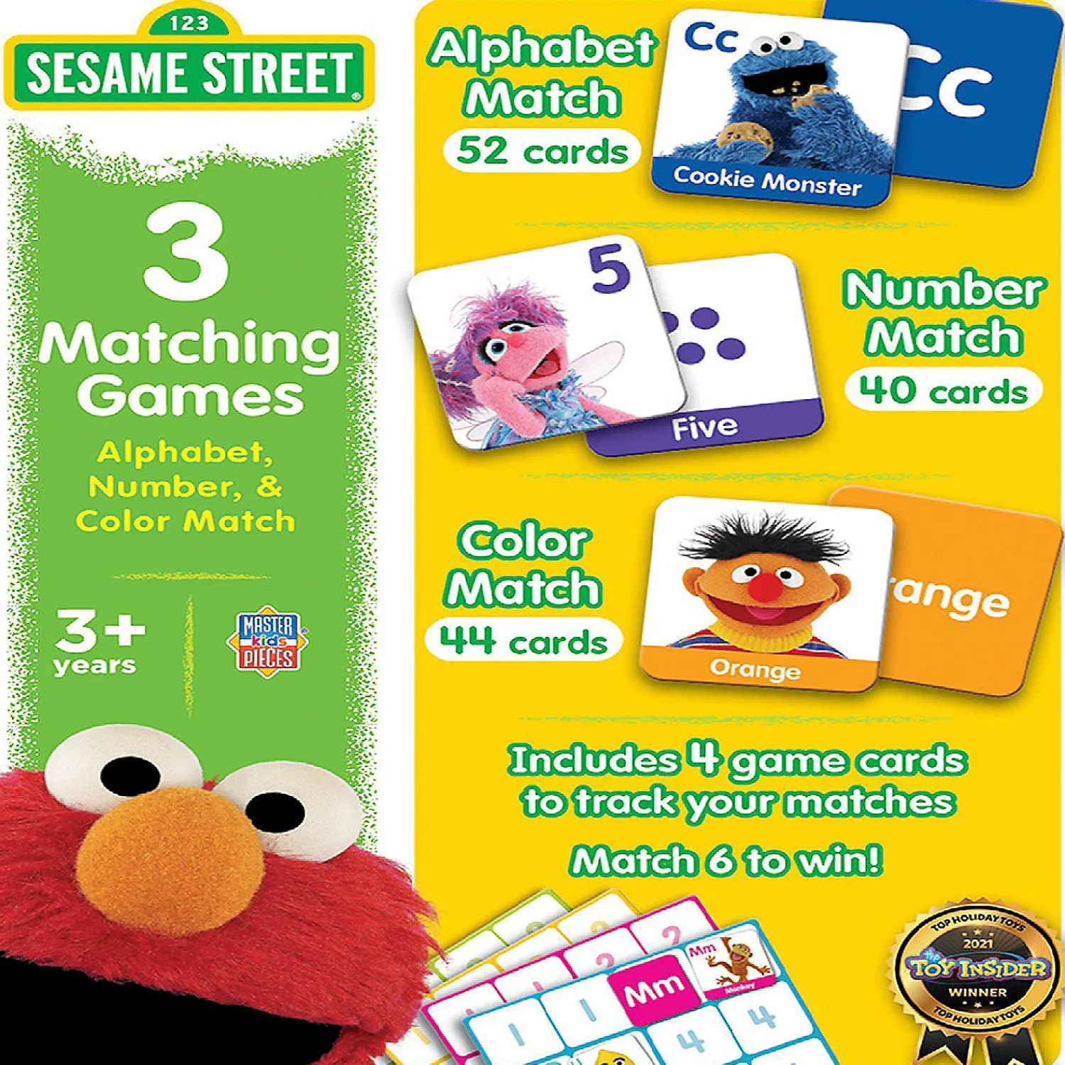 masterpieces_sesame_stree_0-2.webp Oriental Trading Playing Cards*Masterpieces Sesame Street 3 Matching Games Edu