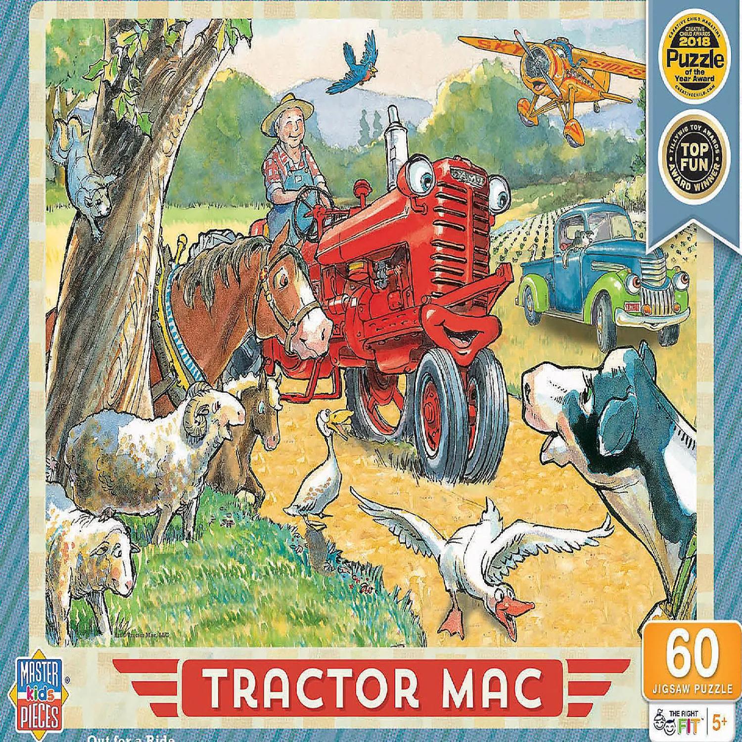 masterpieces_tractor_mac__0.webp Oriental Trading Puzzles*Masterpieces Tractor Mac Out For A Ride 60 Piece