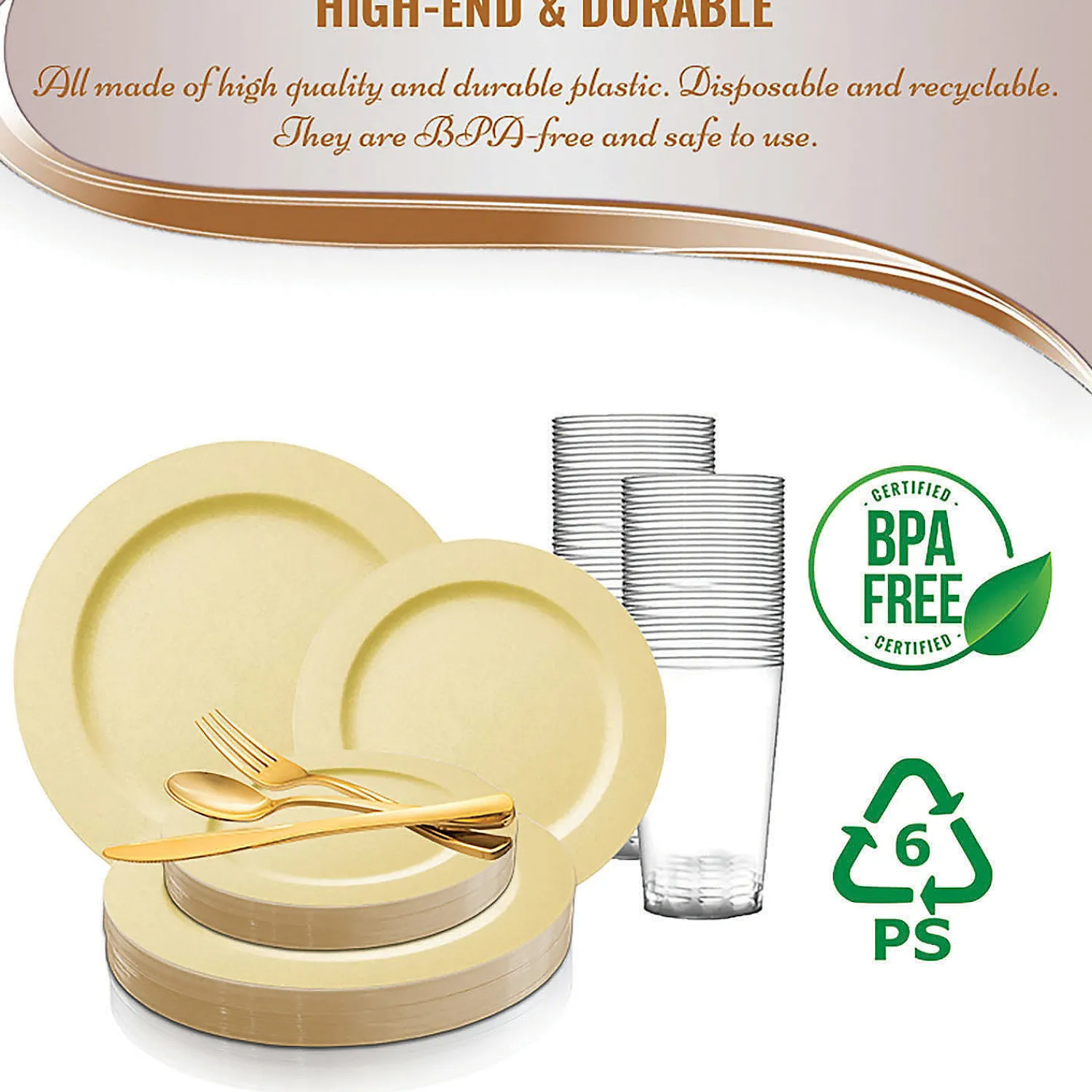 matte_bright_yellow_round_2-1.webp Matte Bright Yellow Round Disposable Plastic Dinnerware Value Set (20 Settings)<Oriental Trading Flash Sale