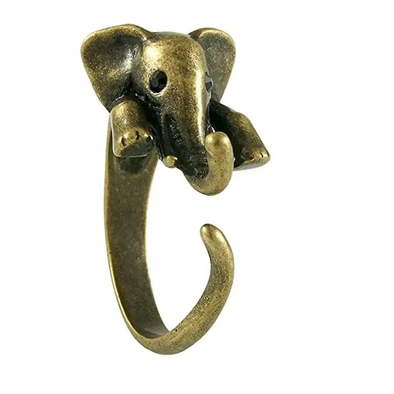 mayas_grace_unique_simple_0.webp Oriental Trading Rings*Maya's Grace Unique Simple Animal Elephant Open Ring Women's Antique Vintage Adjustable Band Cuff Ring - Bronze