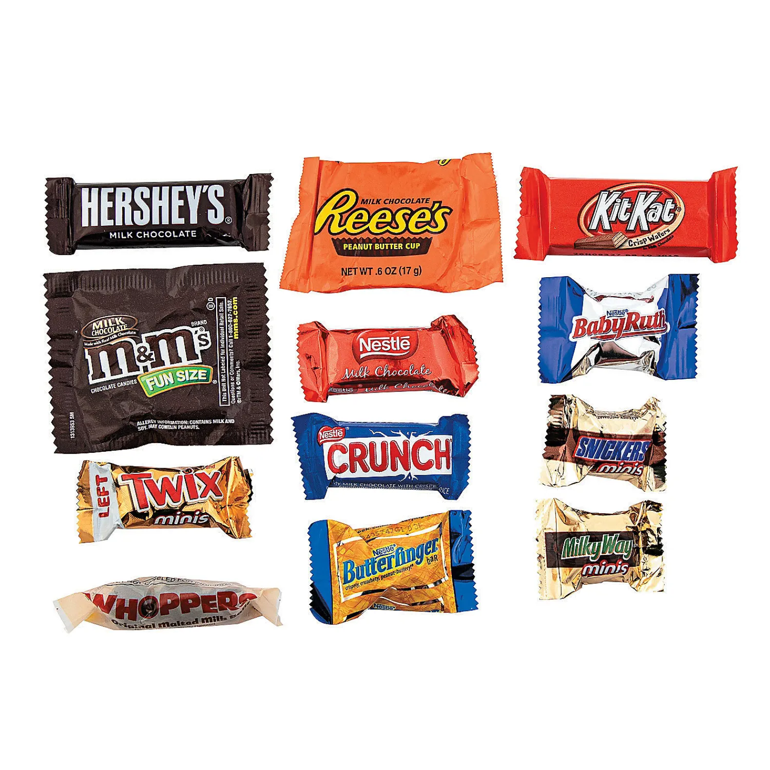 mega_bulk__pc_chocolate_f_0.webp Mega Bulk 255 Pc. Chocolate Favorites Assortment<Oriental Trading Clearance