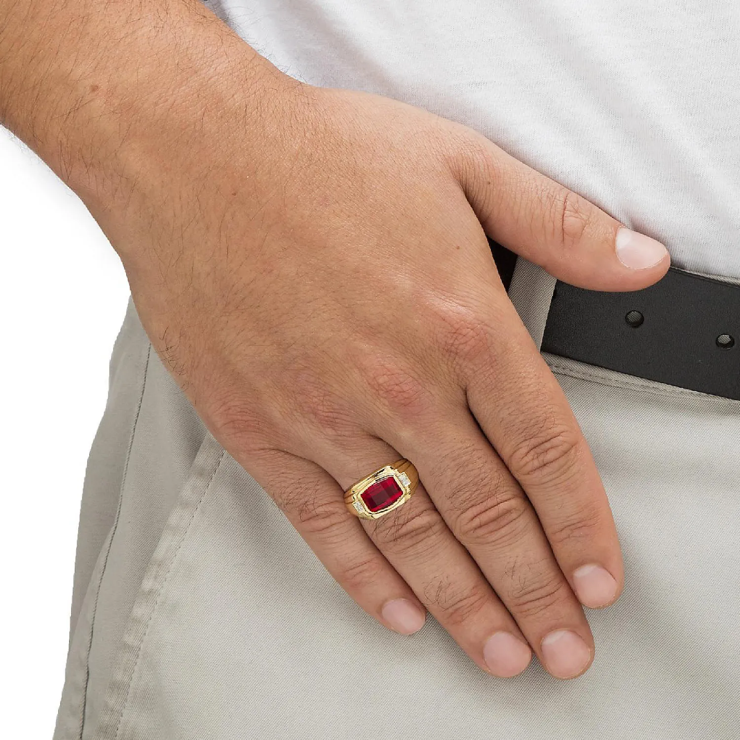 mens__tcw_red_ruby_goldpl_2.webp Oriental Trading Rings*Men's 2.77 Tcw Red Ruby Gold-Plated Ring