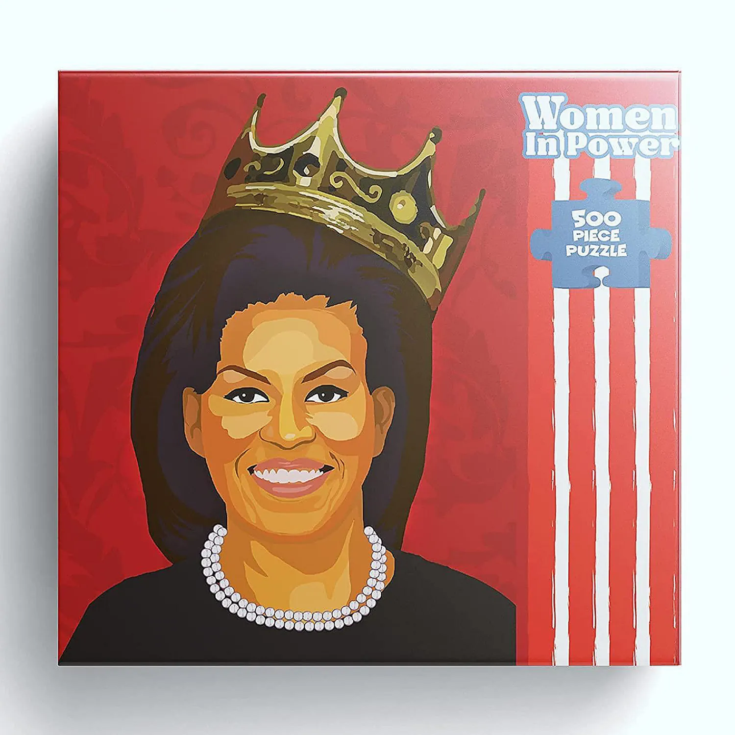 michelle_obama_jigsaw_puz_2.webp Oriental Trading Puzzles*Michelle Obama Jigsaw Puzzle 500Pcs Women In Power Illustration Design All Ages Mighty Mojo