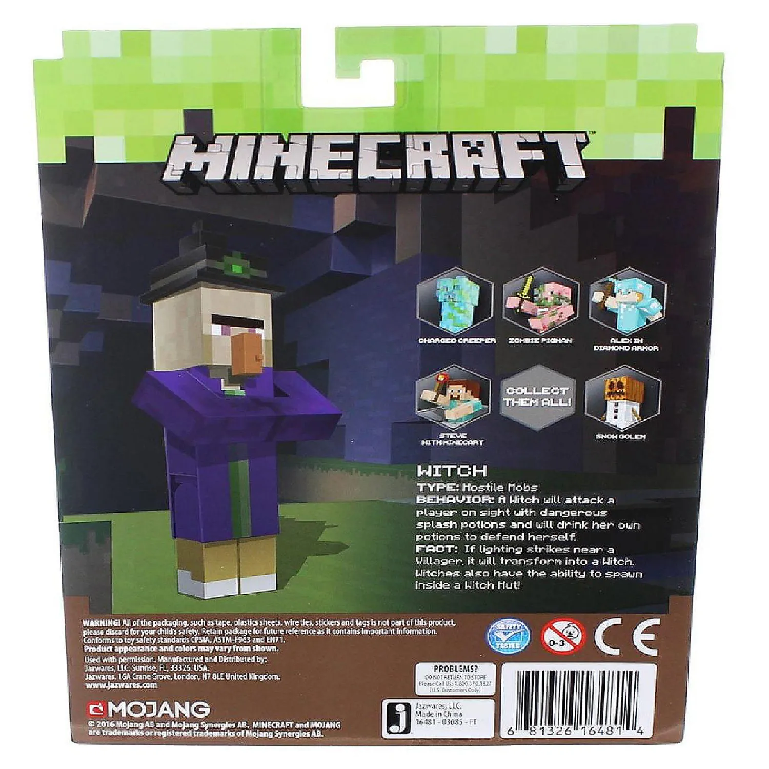 minecraft__action_figure__2.webp Oriental Trading Character Toys*Minecraft 3" Action Figure: Witch