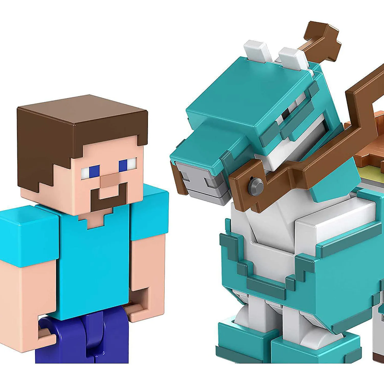 minecraft_inch_steve_and__1.webp Oriental Trading Character Toys*Minecraft 3.25-Inch Steve And Armored Horse Action Figure 2-Pack