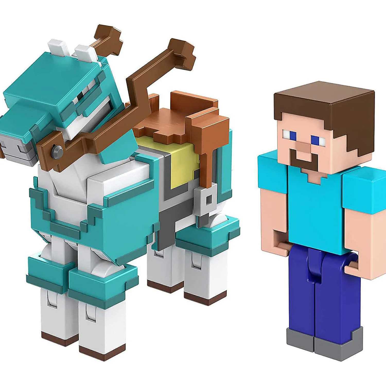 minecraft_inch_steve_and__2.webp Oriental Trading Character Toys*Minecraft 3.25-Inch Steve And Armored Horse Action Figure 2-Pack