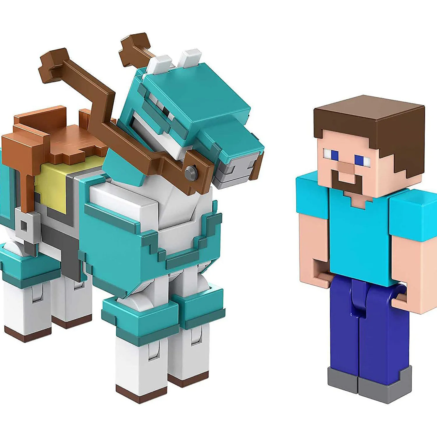 minecraft_inch_steve_and__3.webp Oriental Trading Character Toys*Minecraft 3.25-Inch Steve And Armored Horse Action Figure 2-Pack