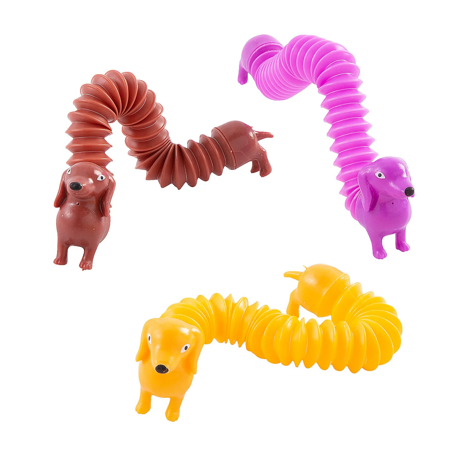 mini_dog_expanding_tube_f_2.webp Oriental Trading Fidget Toys & Spinners*Mini Dog Expanding Tube Fidget Toys - 12 Pc.