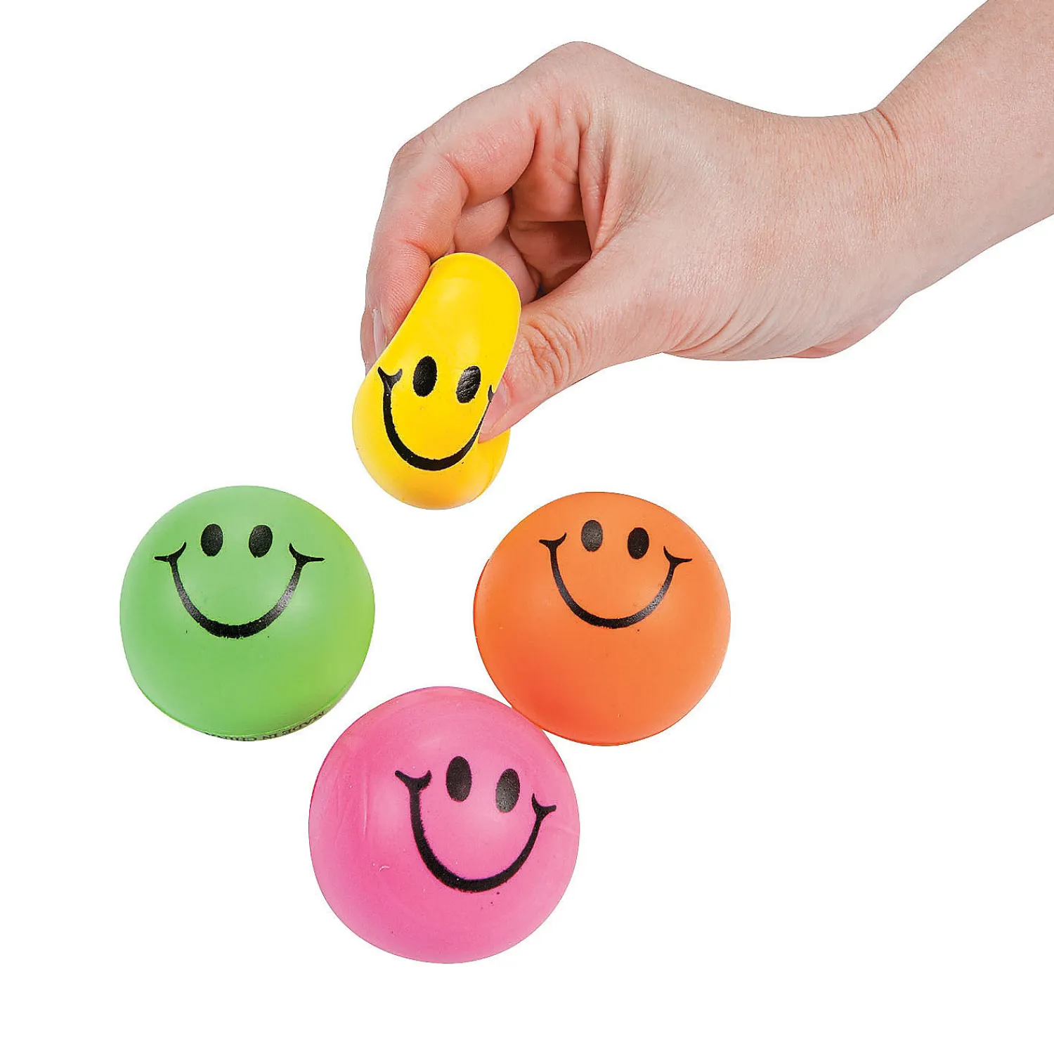 mini_neon_smile_face_stre_0.webp Oriental Trading Stress Balls & Toys*Mini Neon Smile Face Stress Balls - 24 Pc.