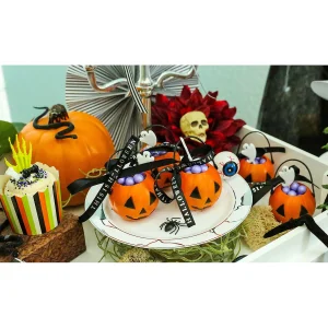 Mini Pumpkin Bpa-Free Plastic Candy Buckets - 12 Pc.<Oriental Trading Store