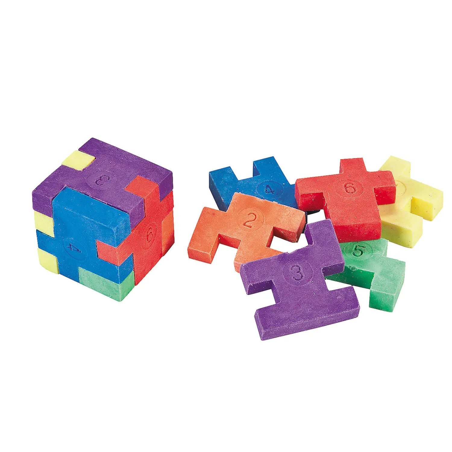mini_sixsided_cube_puzzle_0.webp Oriental Trading Fidget Toys & Spinners*Mini Six-Sided Cube Puzzle Erasers - 12 Pc.