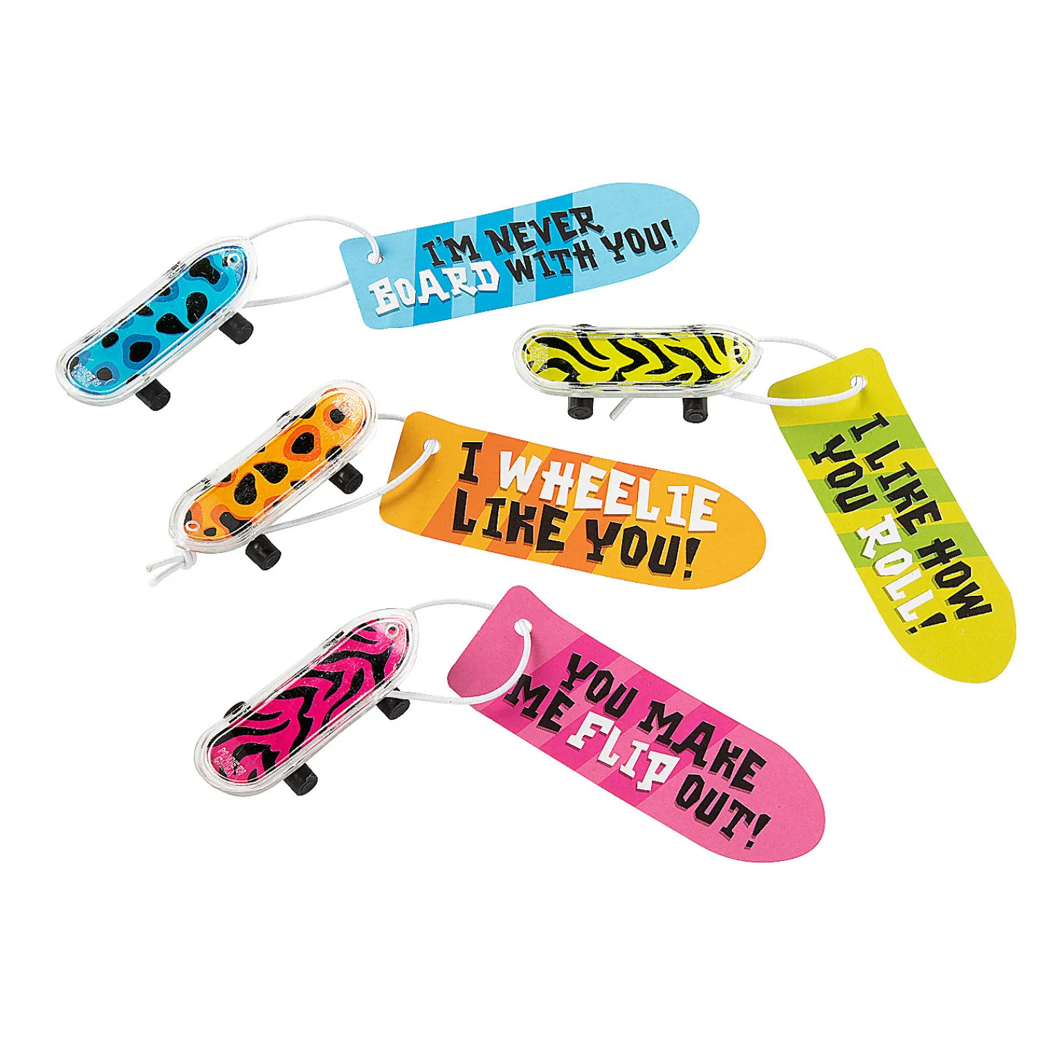 mini_skateboard_valentine_0.webp Oriental Trading Toy Cars*Mini Skateboard Valentine Exchanges With Card For 36