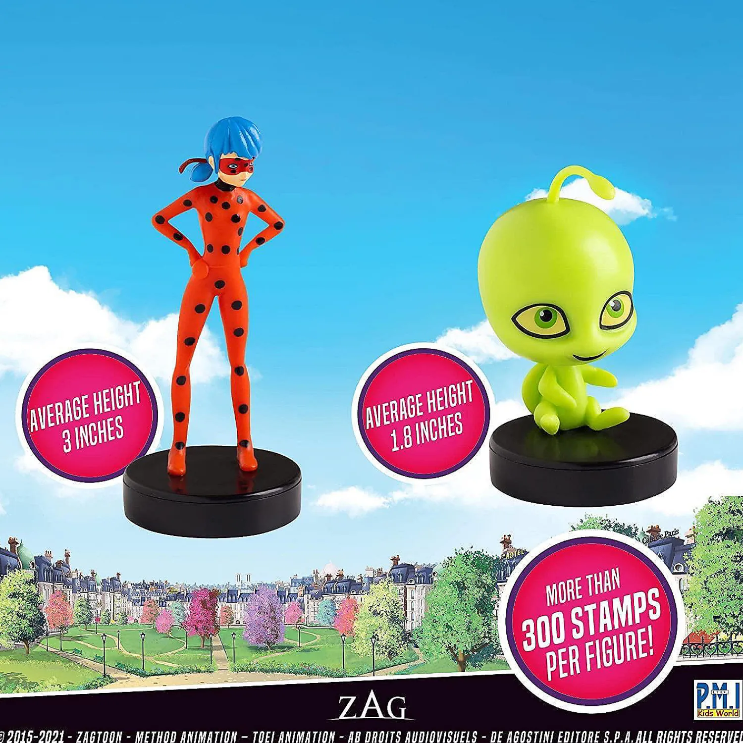 miraculous_ladybug_stamps_2.webp Oriental Trading Character Toys*Miraculous Ladybug Stamps 5Pk Cat Nior Party Favors Stampers Figure Set Pmi International