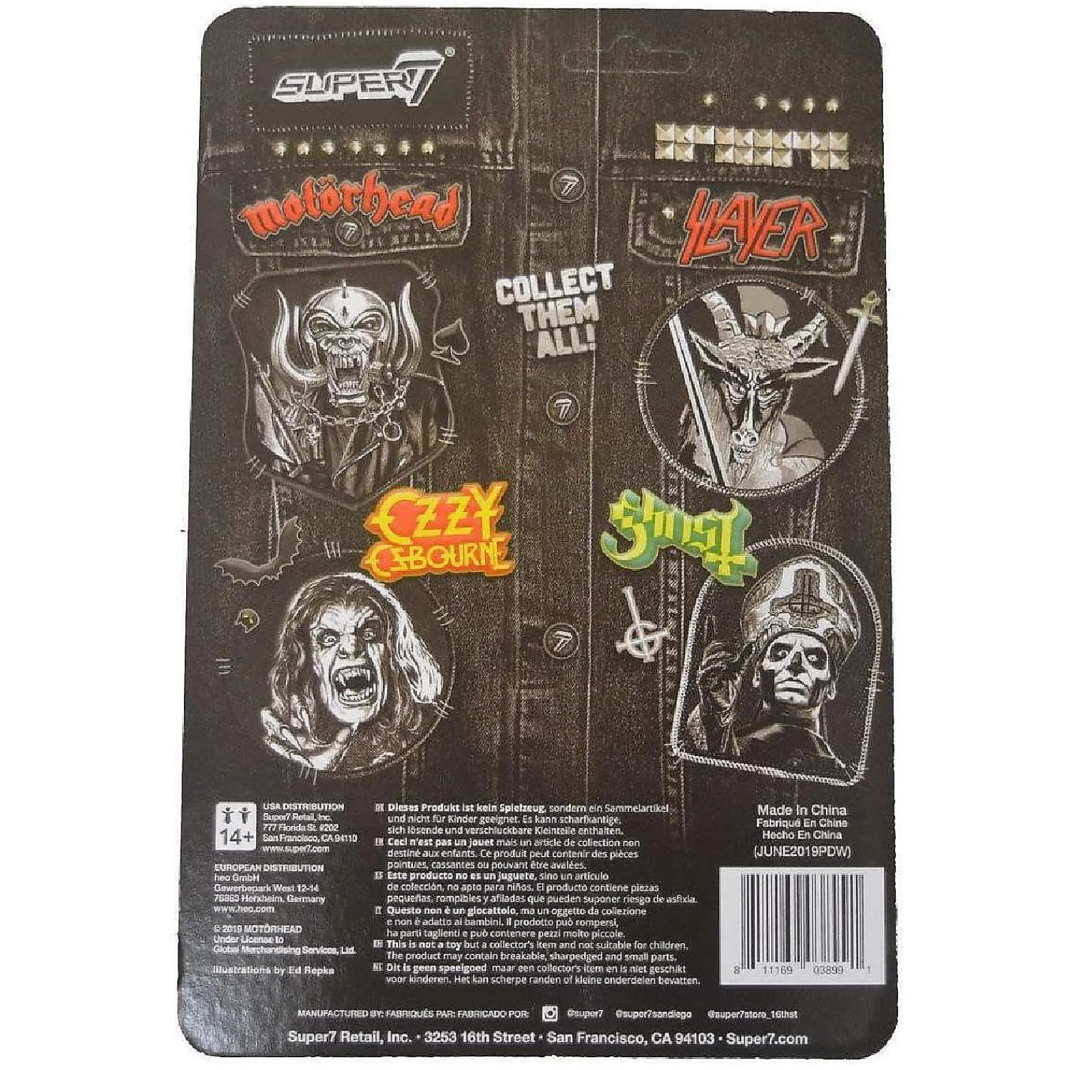 motorhead_warpig_glow_in__2.webp Oriental Trading Character Toys*Motorhead Warpig Glow In The Dark Heavy Metal Figure Reaction Super7